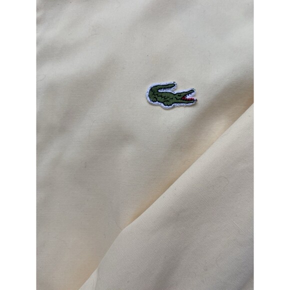 Vintage 80s Izod Lacoste Harrington Jacket Men’s L Yellow Crocodile Logo Preppy - Picture 6 of 14